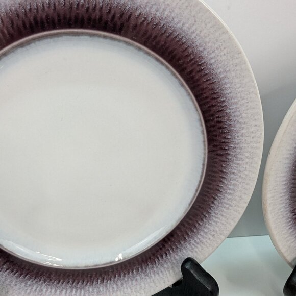 Pfaltzgraff Stoneware Eclipse Plum 11 Inch Dinner Plate Replacement Lot of 2 - Picture 4 of 11
